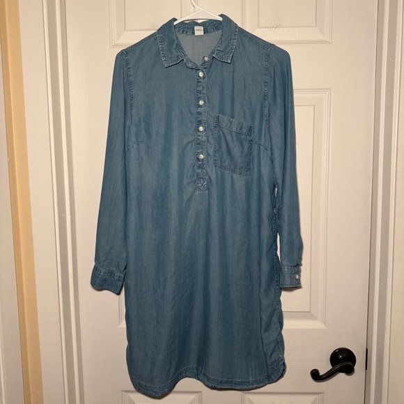 Old Navy Women’s Medium Long Sleeve Denim Tunic Dress - Picture 1 of 7